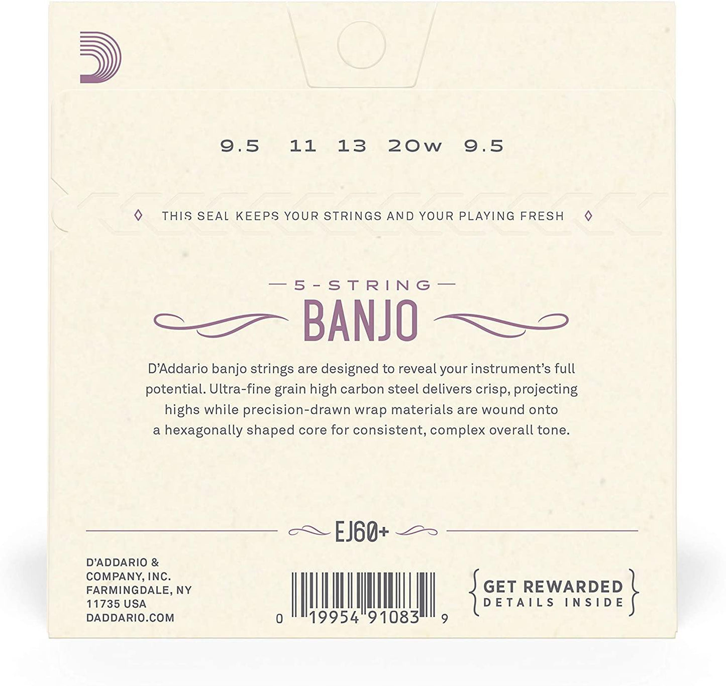D'Addario Nickel Plated Steel Banjo Strings - Rockit Music Canada
