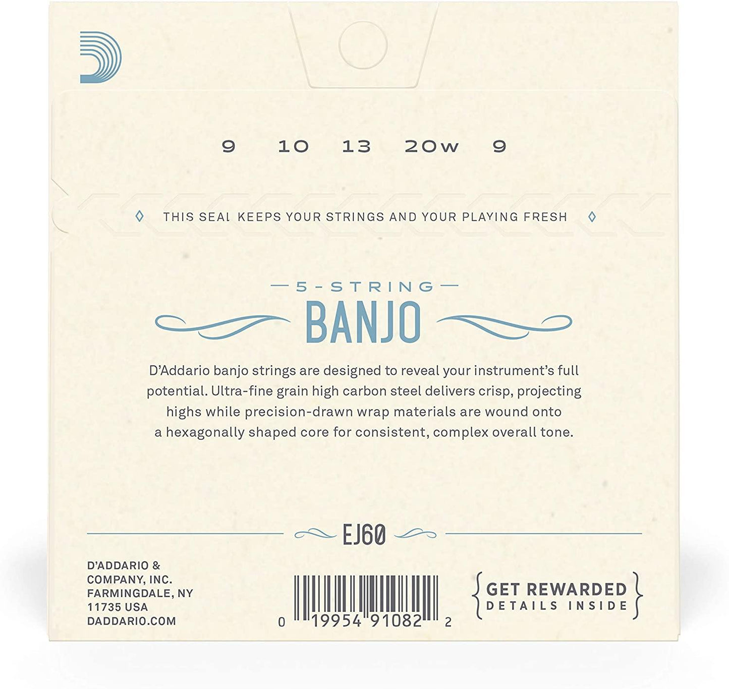 D'Addario Nickel Plated Steel Banjo Strings - Rockit Music Canada