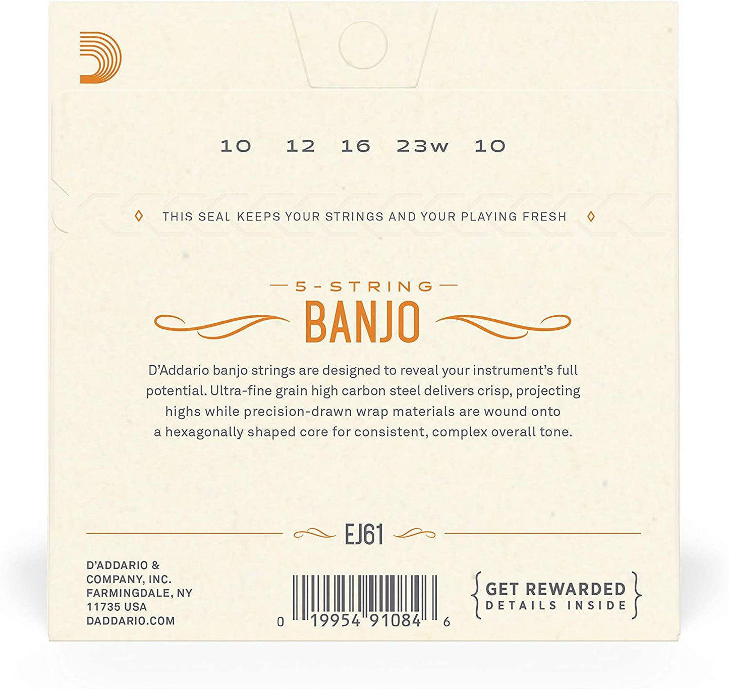D'Addario Nickel Plated Steel Banjo Strings - Rockit Music Canada