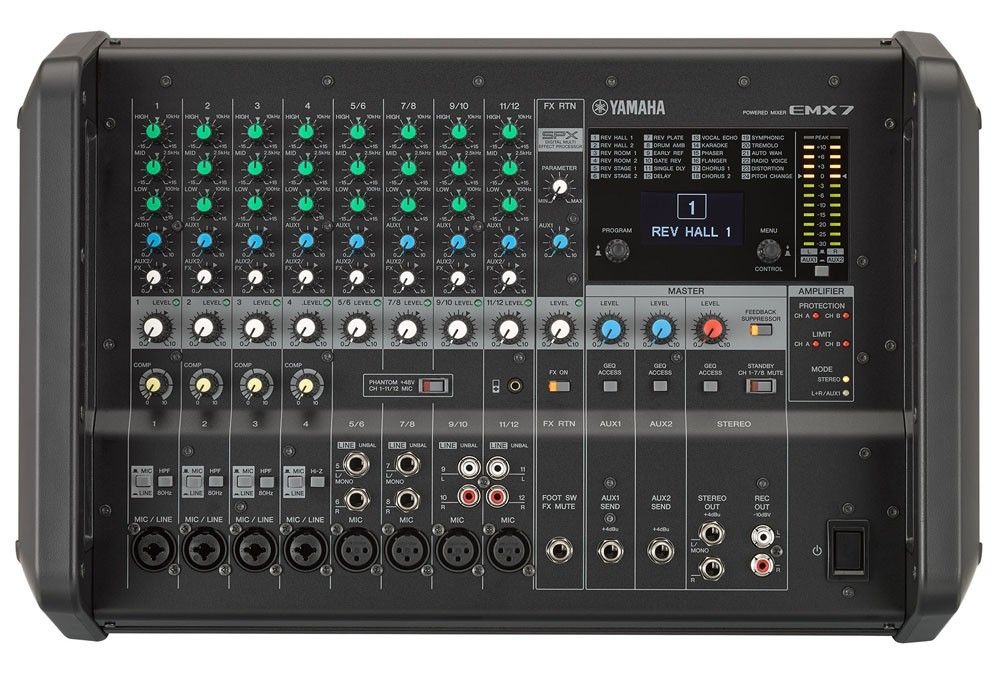 Yamaha EMX5 & EMX7 Powered Mixers