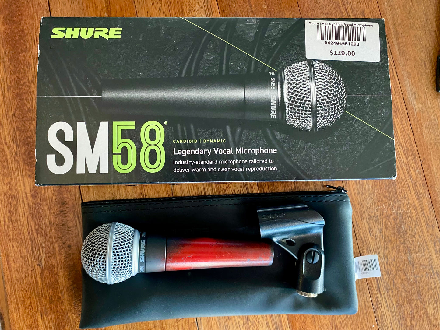 Shure SM58 Unidirectional/Cardioid Dynamic Microphone - Used