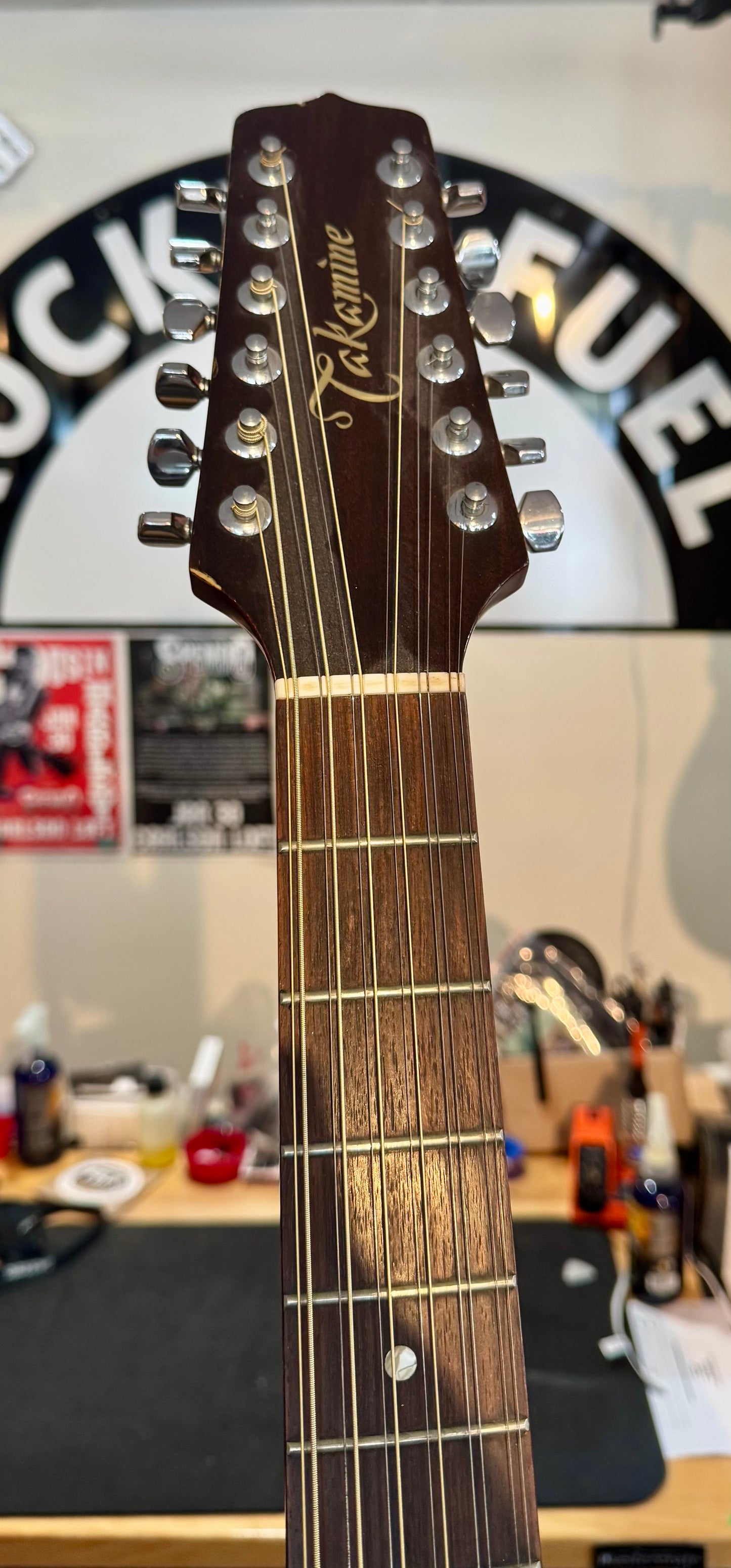Vintage Takamine EF-385 12 String Acoustic Electric Guitar