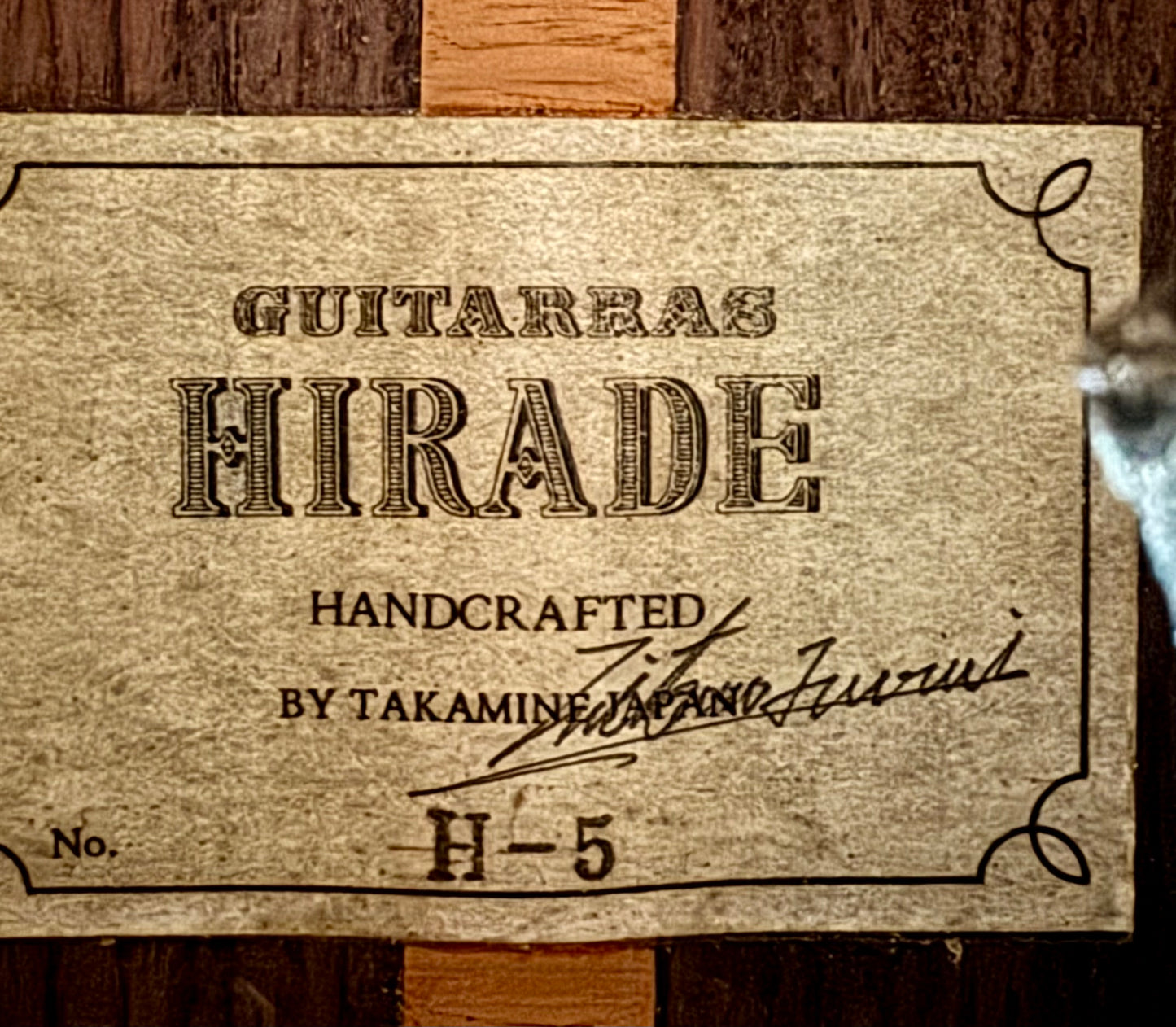 Vintage Takamine Hirade H-5 Classical Guitar Made In Japan