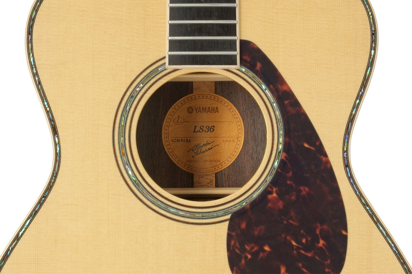 Yamaha LS36AREII Acoustic Guitar With Hard Case