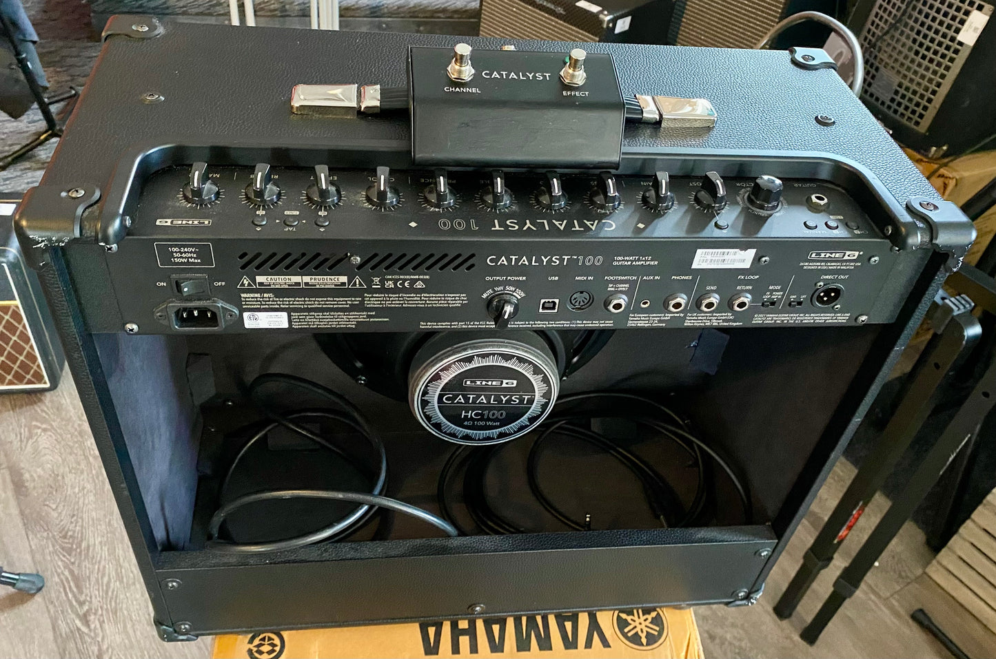 Line 6 Catalyst 100 Electric Guitar Amplifier & LFS2 Pedal Used