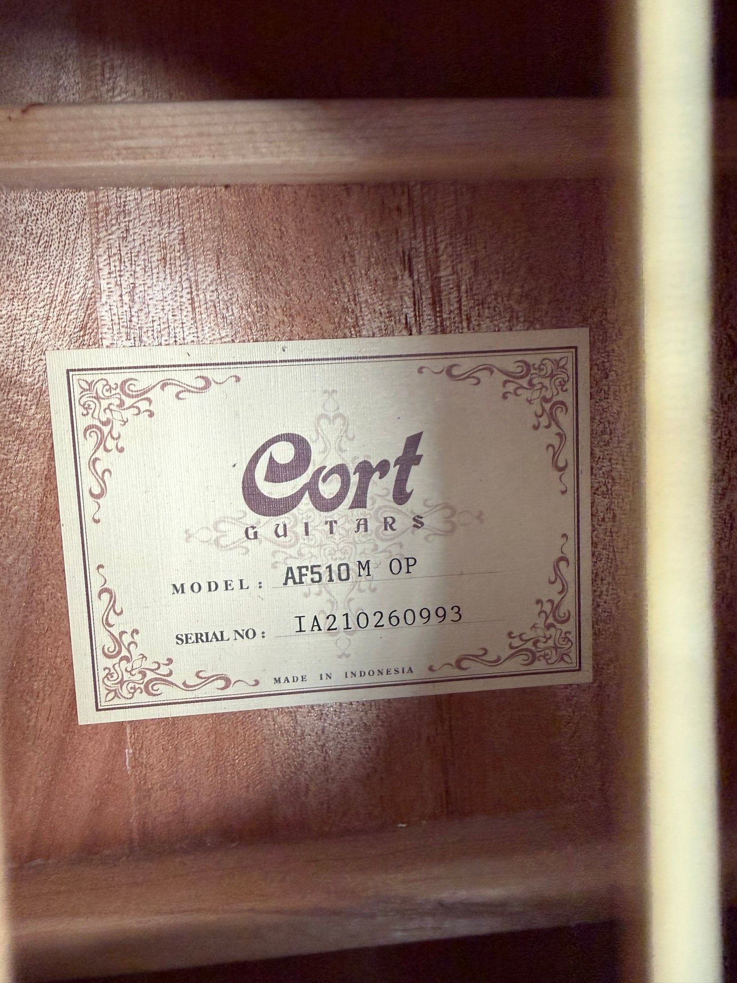 Cort All Mahogany Acoustic Guitar AF510M-OP Used Consignment
