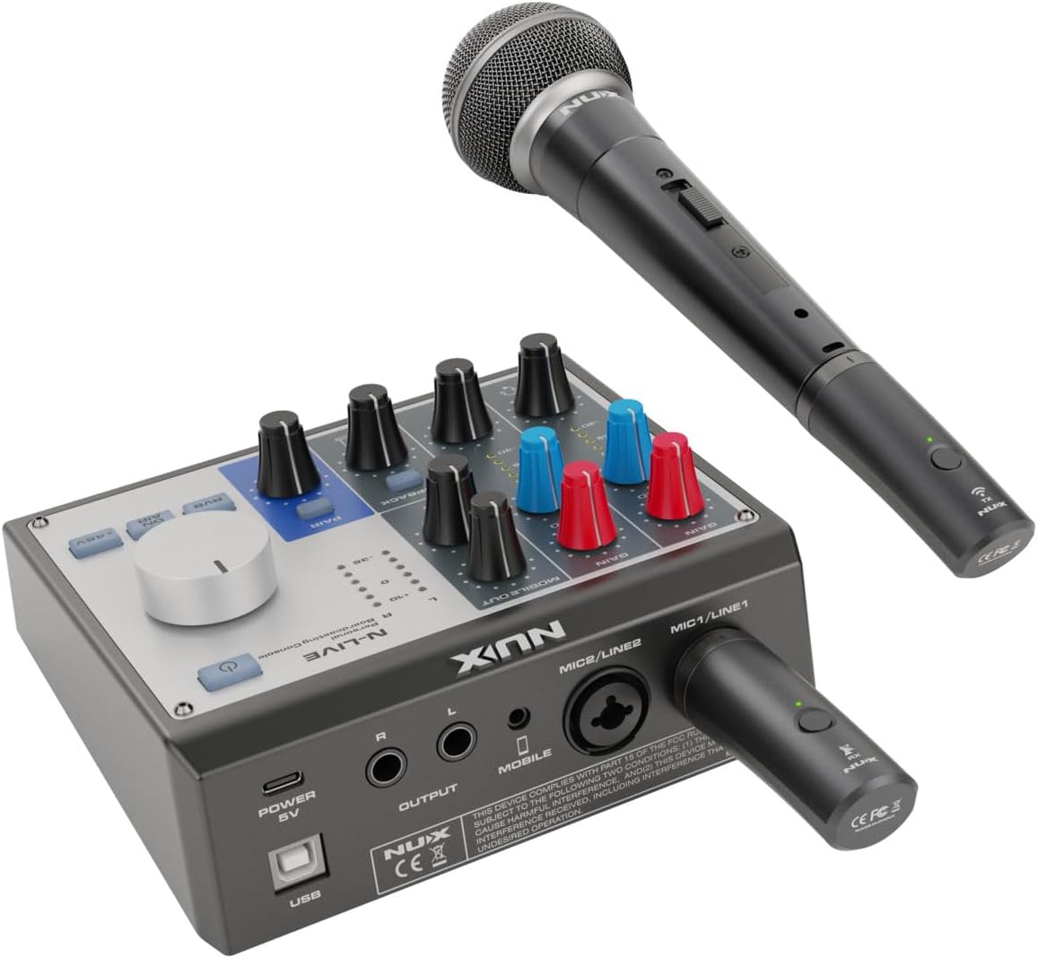 NUX B-3RC 2.4GHz Wireless Microphone System