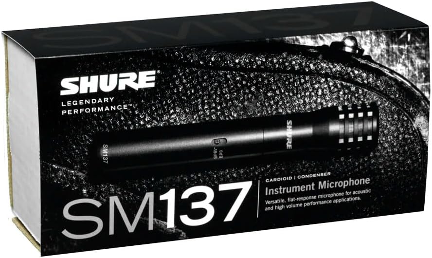 Shure SM137 Professional Instrument Condenser Microphone SM137-LC
