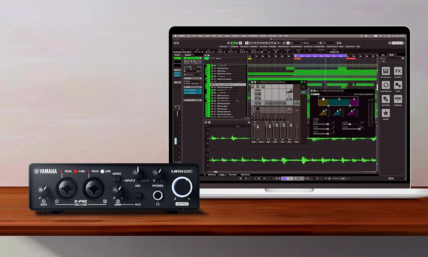 Yamaha URX22C 32 Bit USB Audio Interface