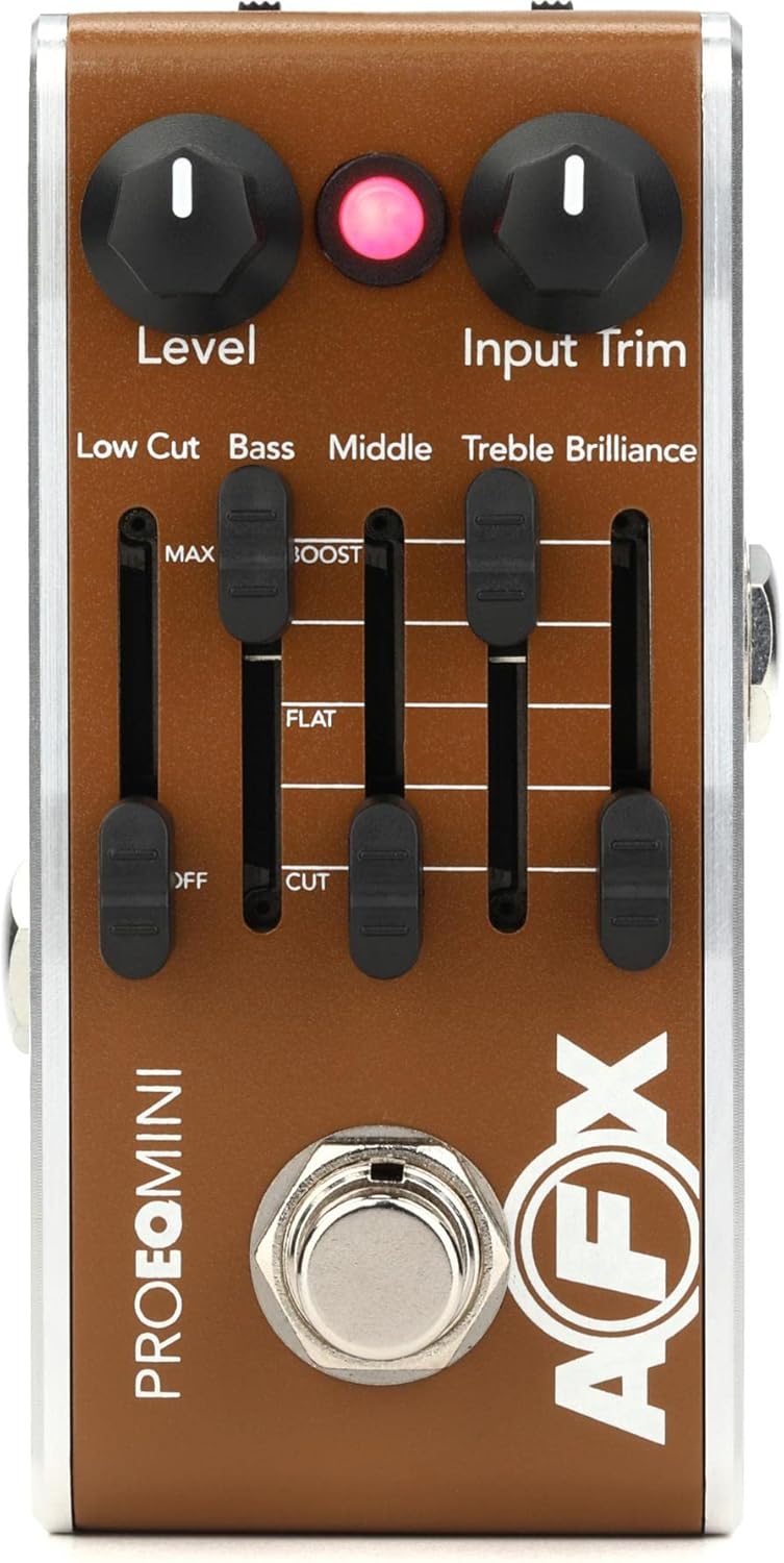 PRO-AFX-EQ2 AFX Pro EQ Mini Acoustic Preamp & EQ Pedal