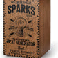 Pearl Electronic Crate Style Cajon, Willie Seymour Sparks Graphic Finish