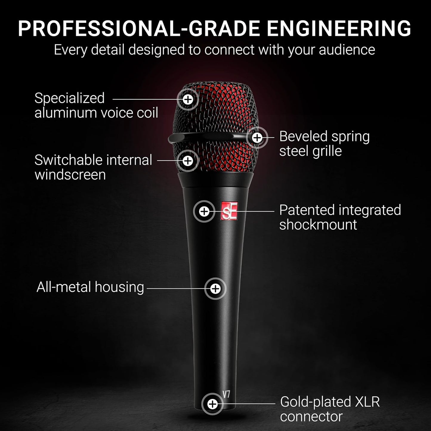 sE Electronics V7 Handheld Dynamic Vocal Microphone SE-V7