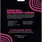 Ernie Ball 30' Coiled Straight/Angle Instrument Cable - White 6045EB