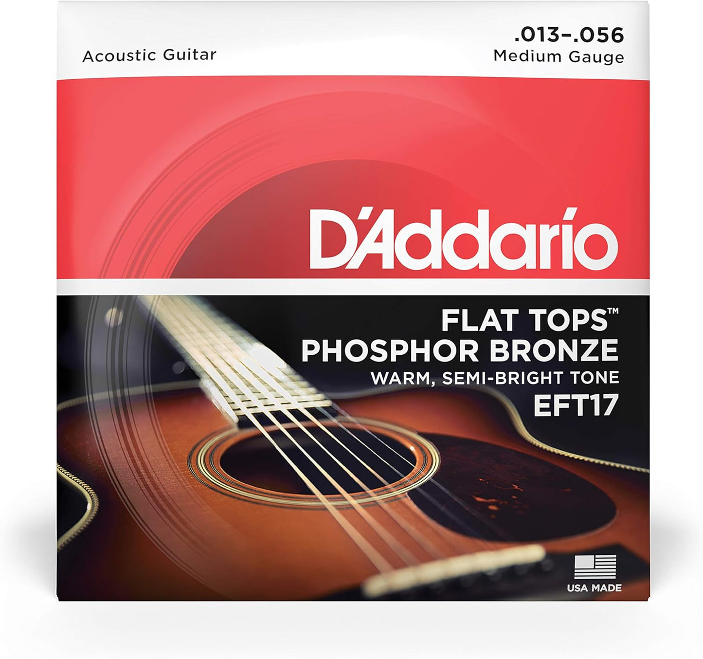 D'Addario Flat Top EFT Phosphor Bronze Acoustic Guitar Strings