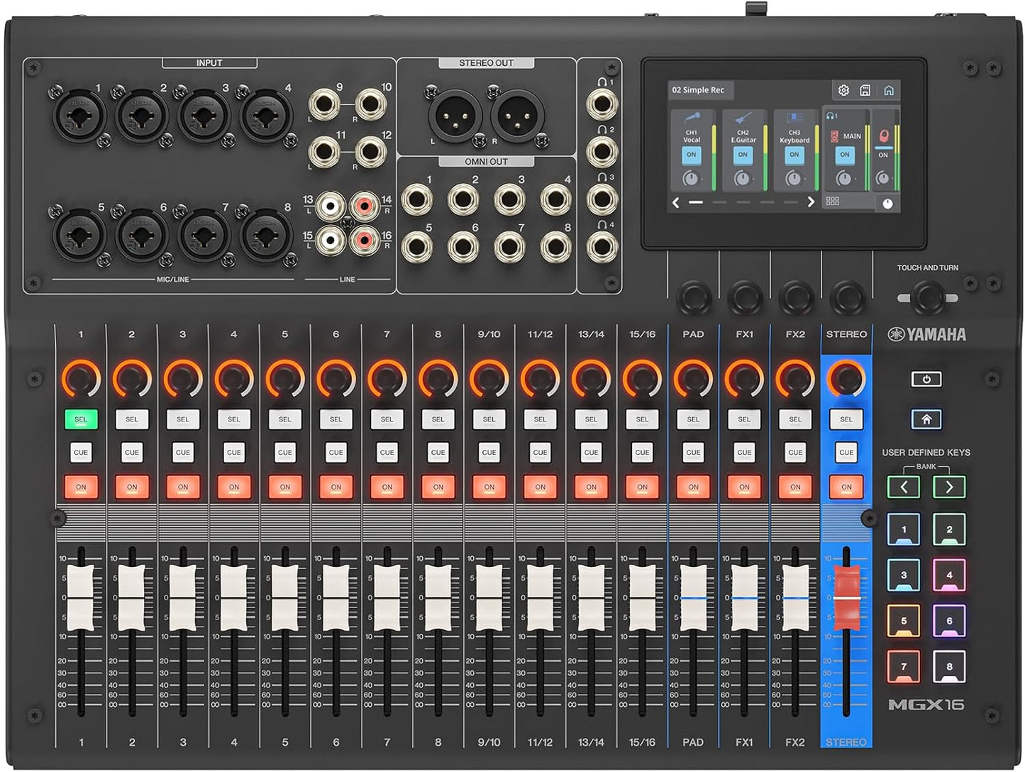Yamaha MGX16 B Digital Mixing Console