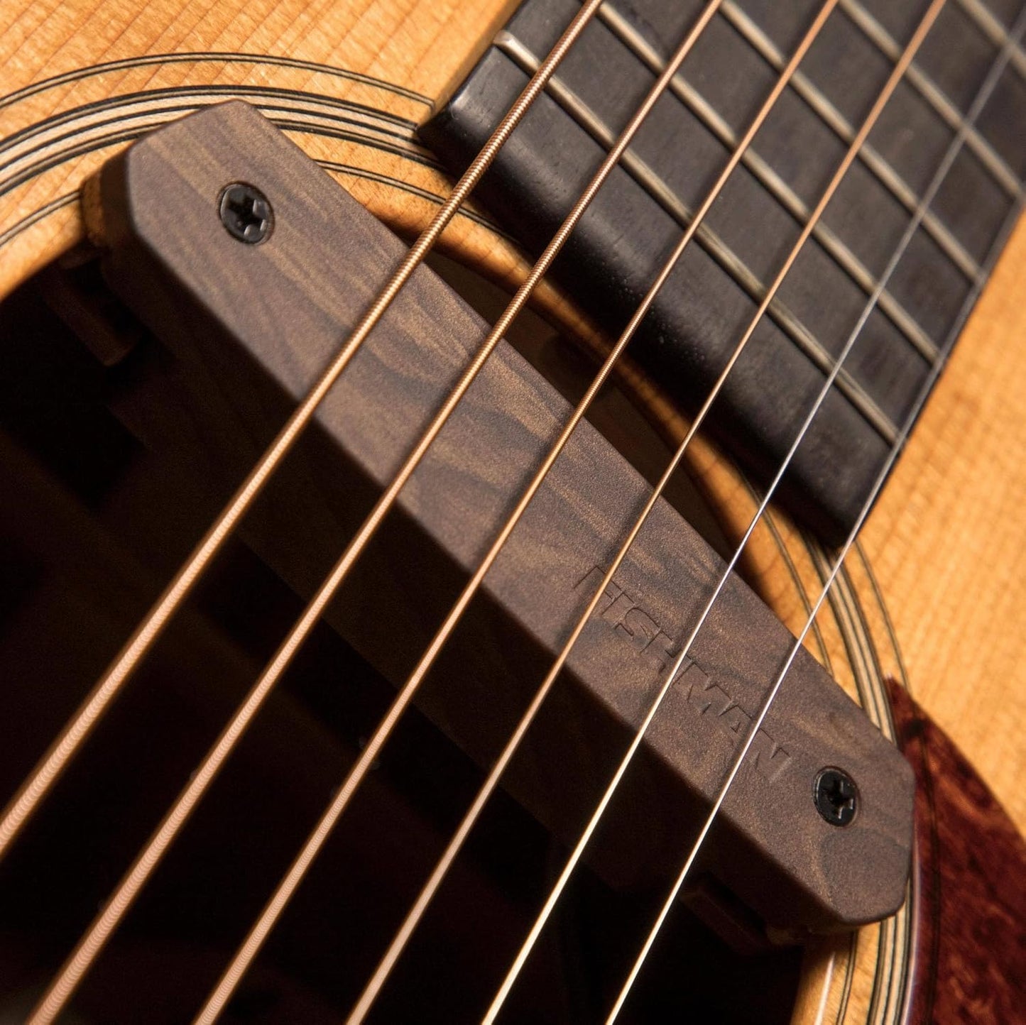 Fishman Neo-D04 Passive Single Coil Soundhole Pickup - Wood Finish