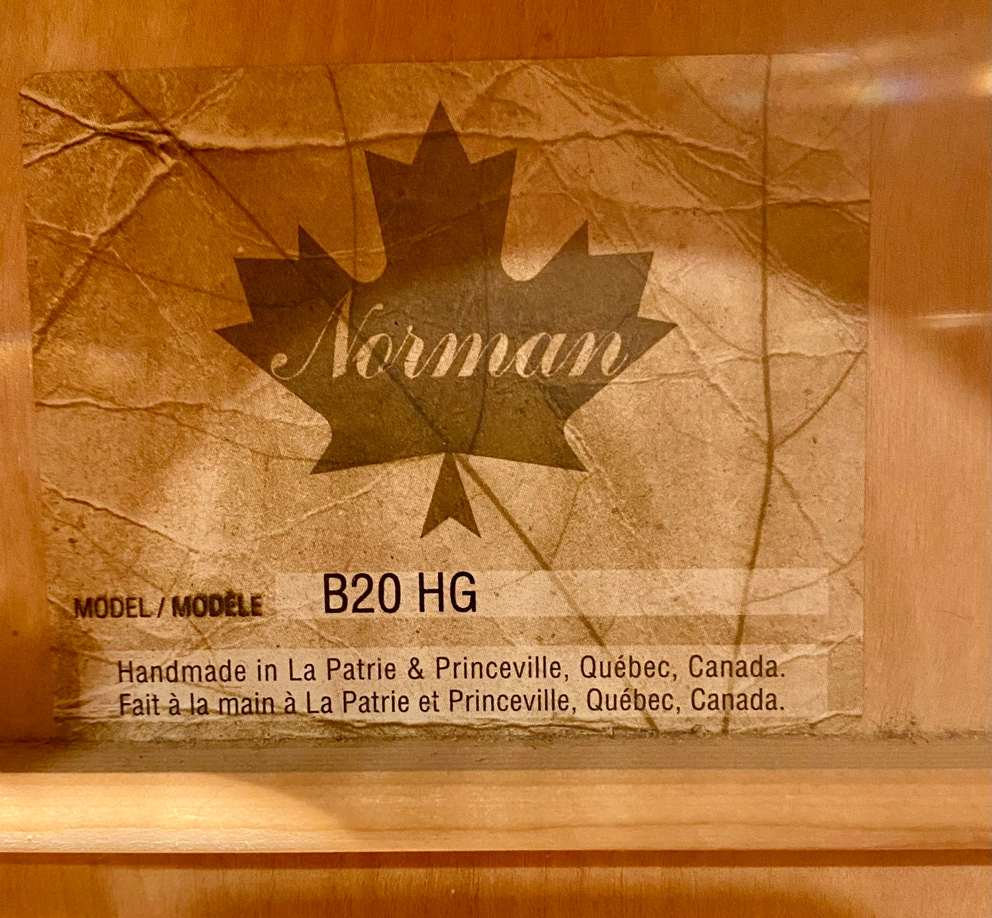 NORMAN B20 HG High Gloss 6 String Acoustic Guitar w/Tric Case - Used