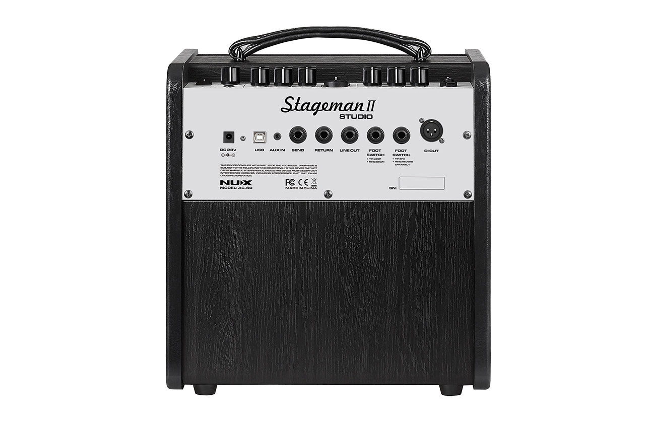 NUX STAGEMAN-II AC-60 Studio Acoustic Guitar Amplifier