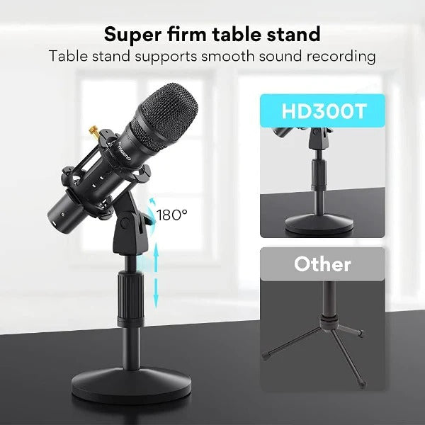 Maono USB / XLR Cardioid Dynamic Broadcast Microphone AUHD300T