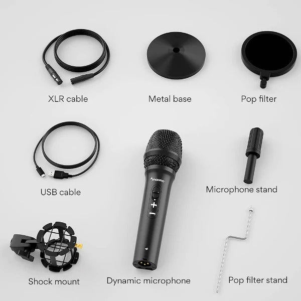 Maono USB / XLR Cardioid Dynamic Broadcast Microphone AUHD300T