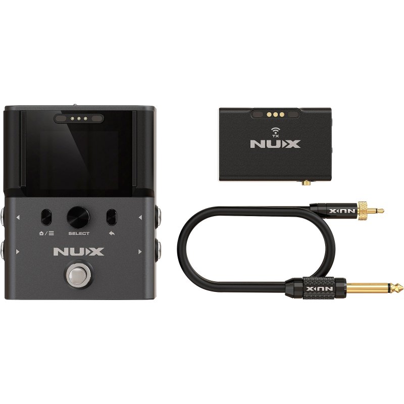 NUX B-8 Professional 2.4GHz Wireless System for Guitar, Bass, and more , Black