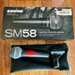 Shure SM58 Unidirectional/Cardioid Dynamic Microphone - Used