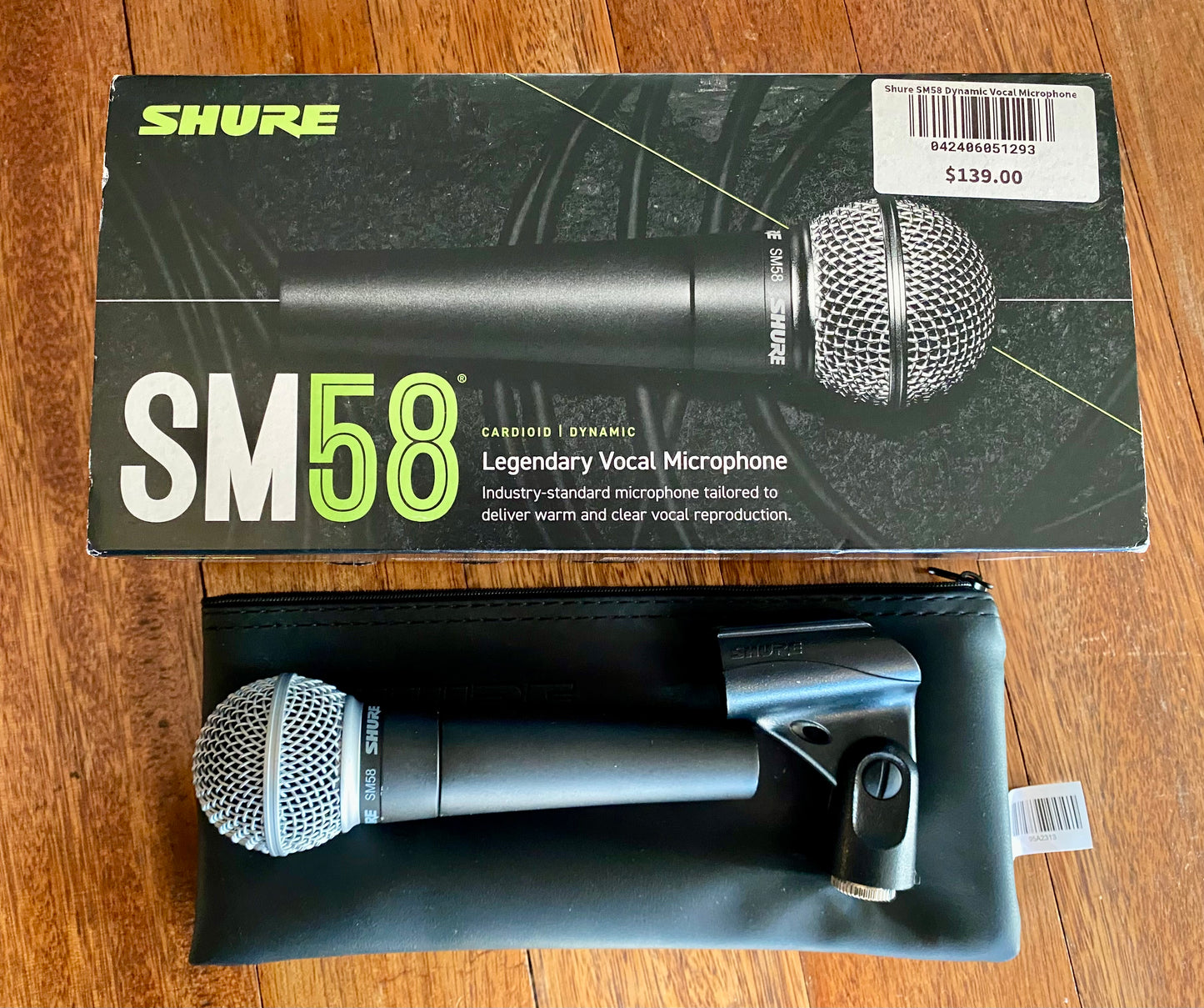 Shure SM58 Unidirectional/Cardioid Dynamic Microphone - Used