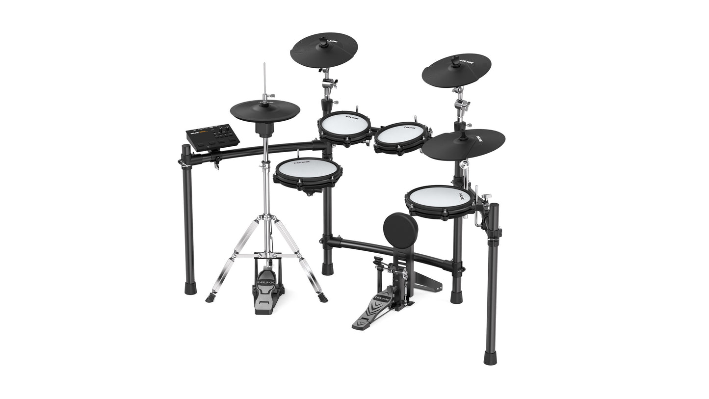 NUX Nu-X DM-310H Professional Digital Drum Kit with Hi-Hat Stand, Varitone Technology & USB/MIDI Interface