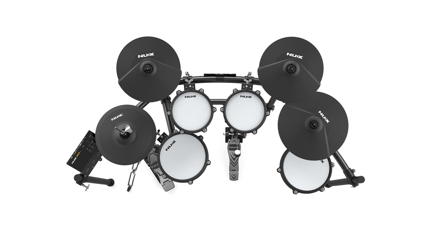 NUX Nu-X DM-310H Professional Digital Drum Kit with Hi-Hat Stand, Varitone Technology & USB/MIDI Interface