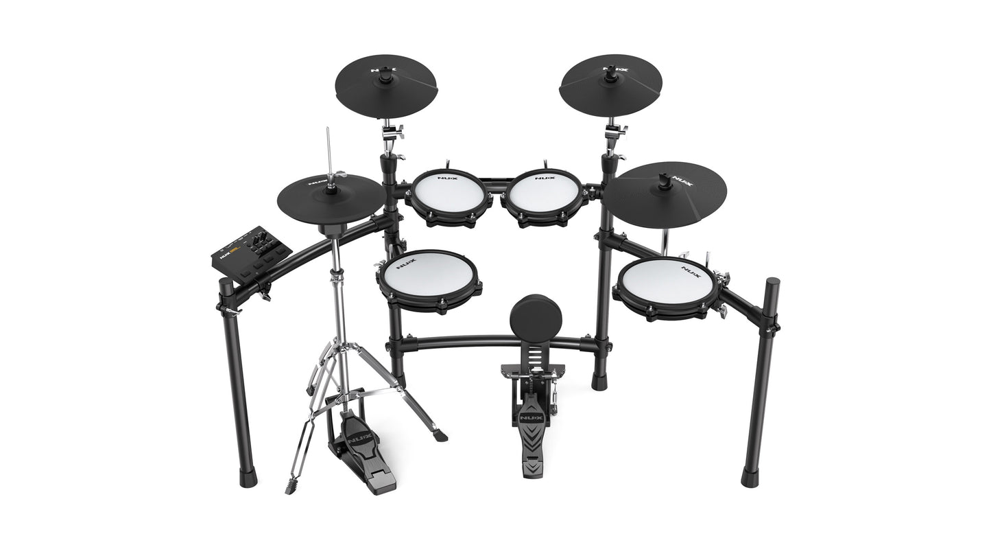 NUX Nu-X DM-310H Professional Digital Drum Kit with Hi-Hat Stand, Varitone Technology & USB/MIDI Interface