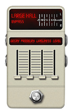 NUX NRV-3 Damp Mini Pedal With Three Classic Reverb Models Effects Pedal