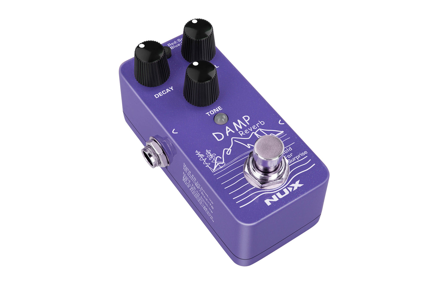 NUX NRV-3 Damp Mini Pedal With Three Classic Reverb Models Effects Pedal