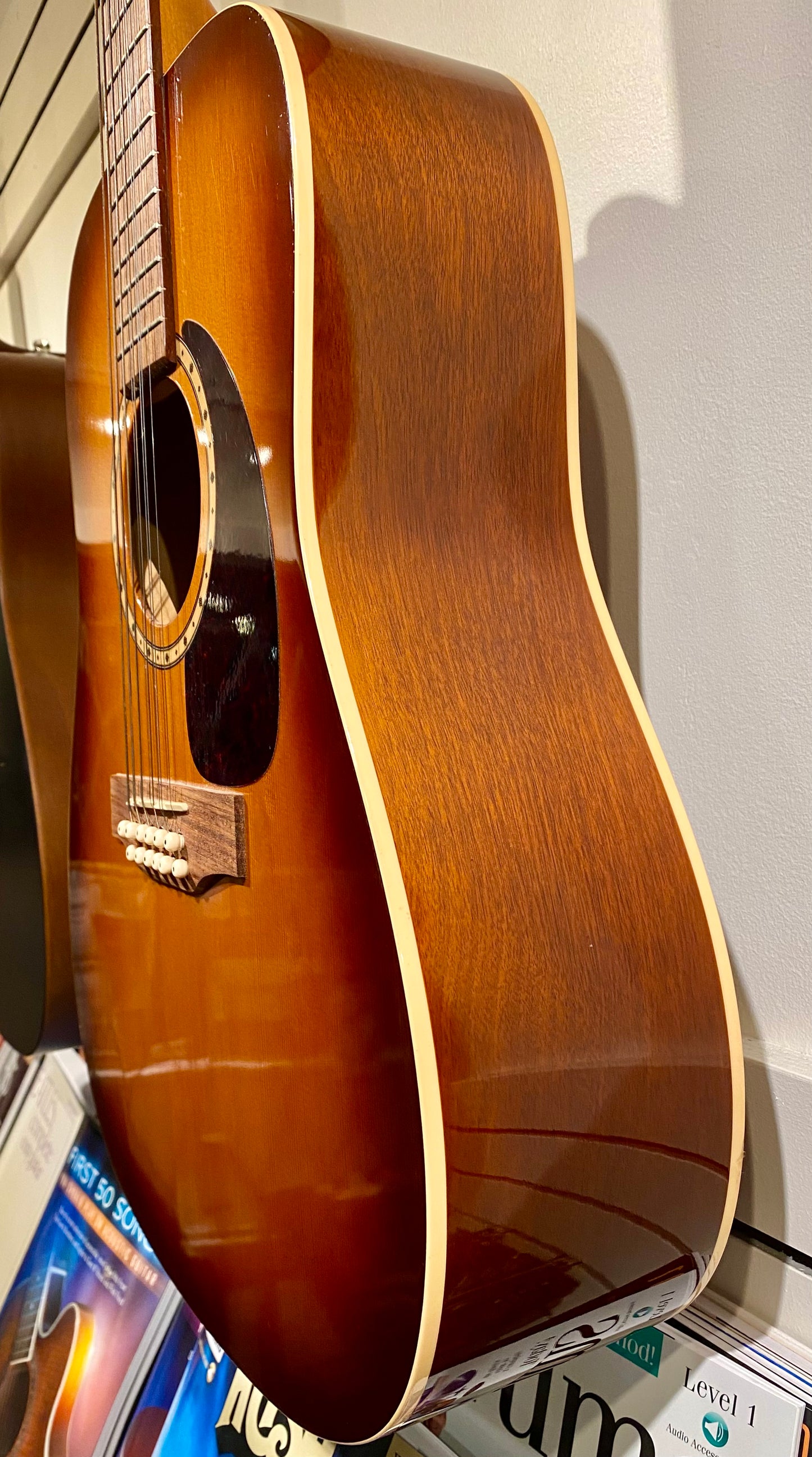 Simon & Patrick 28917F Vintage Burst 12 Cedar HG Acoustic Guitar w/Bag - Used