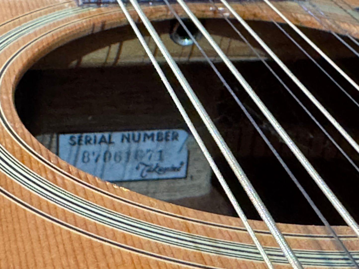 Vintage Takamine EF-385 12 String Acoustic Electric Guitar
