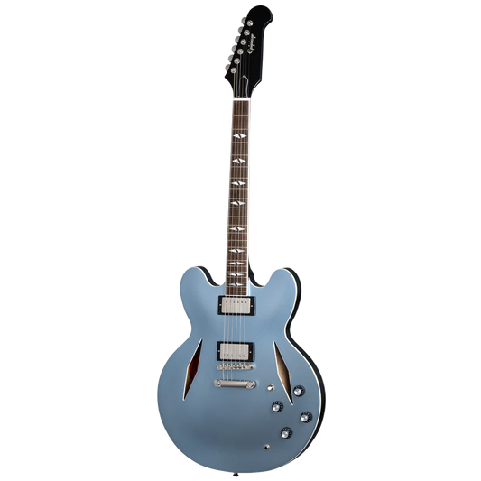 Epiphone Dave Grohl DG-335 Electric Guitar with Hardshell Case - Pelham Blue EIGCDG335PE