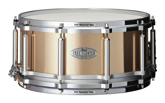 Pearl 14 x 6.5 Inches Free Floater Snare Drum - Phosphor Bronze FTPB1465