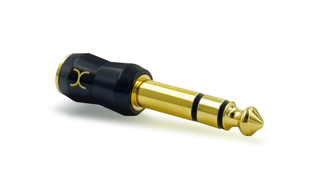 Digiflex HAAX 1/8in TRS Female to 1/4in TRS Male Premium Audio Adapter HAAX-KS201