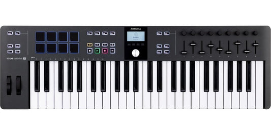Arturia KeyLab Essential 49 MK3 Universal MIDI Controller Keyboard, Black KEYLABESSENTIAL49MK3BK