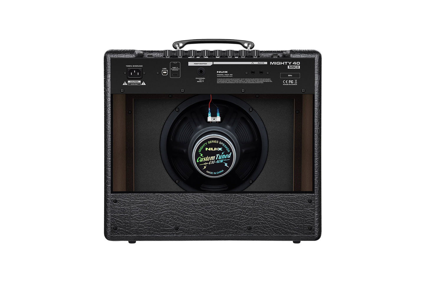 NUX MIGHTY-40MKII 40W 7-Channel Modeling Electric Guitar Combo Amp with Bluetooth, Black