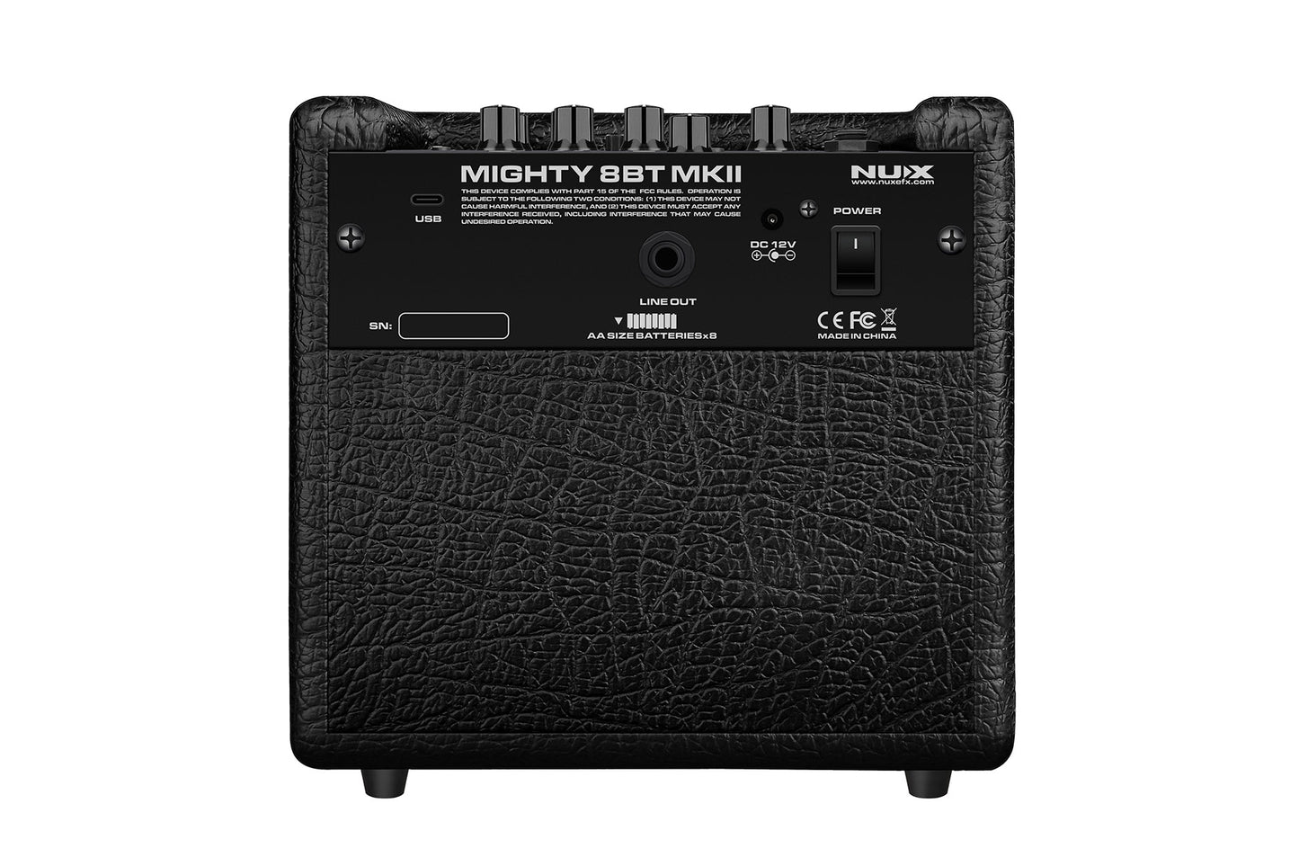 NUX MIGHTY-8BT-MKII 8W Portable Modeling Amp With Bluetooth, Black