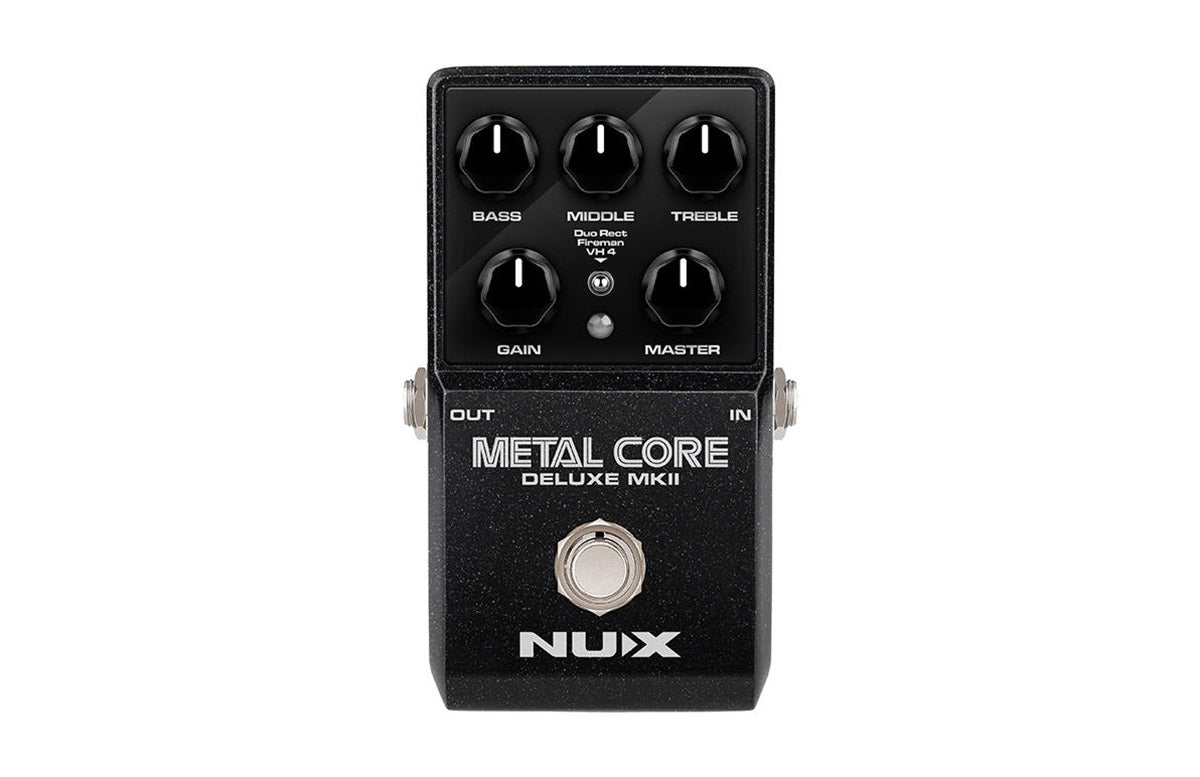 NUX METALCORE-DELUXE-MKII Hi Gain Distortion with 3 Amps / IRs True Bypass Effects Pedal