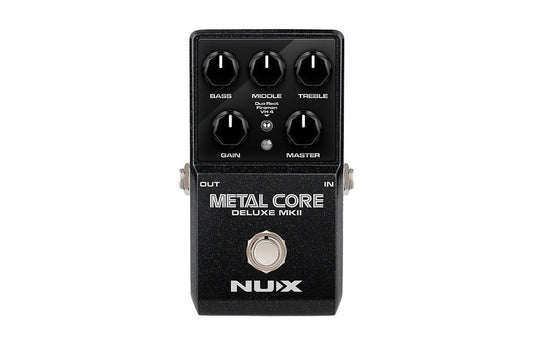 NUX METALCORE-DELUXE-MKII Hi Gain Distortion with 3 Amps / IRs True Bypass Effects Pedal