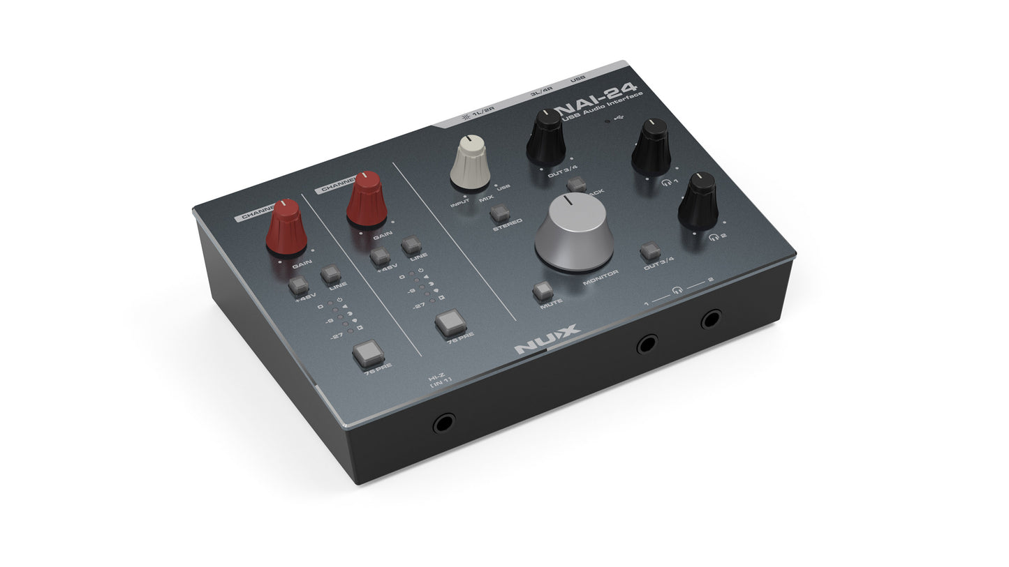 NuX NAI-24 2-In / 4-Out USB Audio Interface