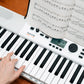 NUX NEK-110 61-Key Portable Keyboard with 700 Tones, White