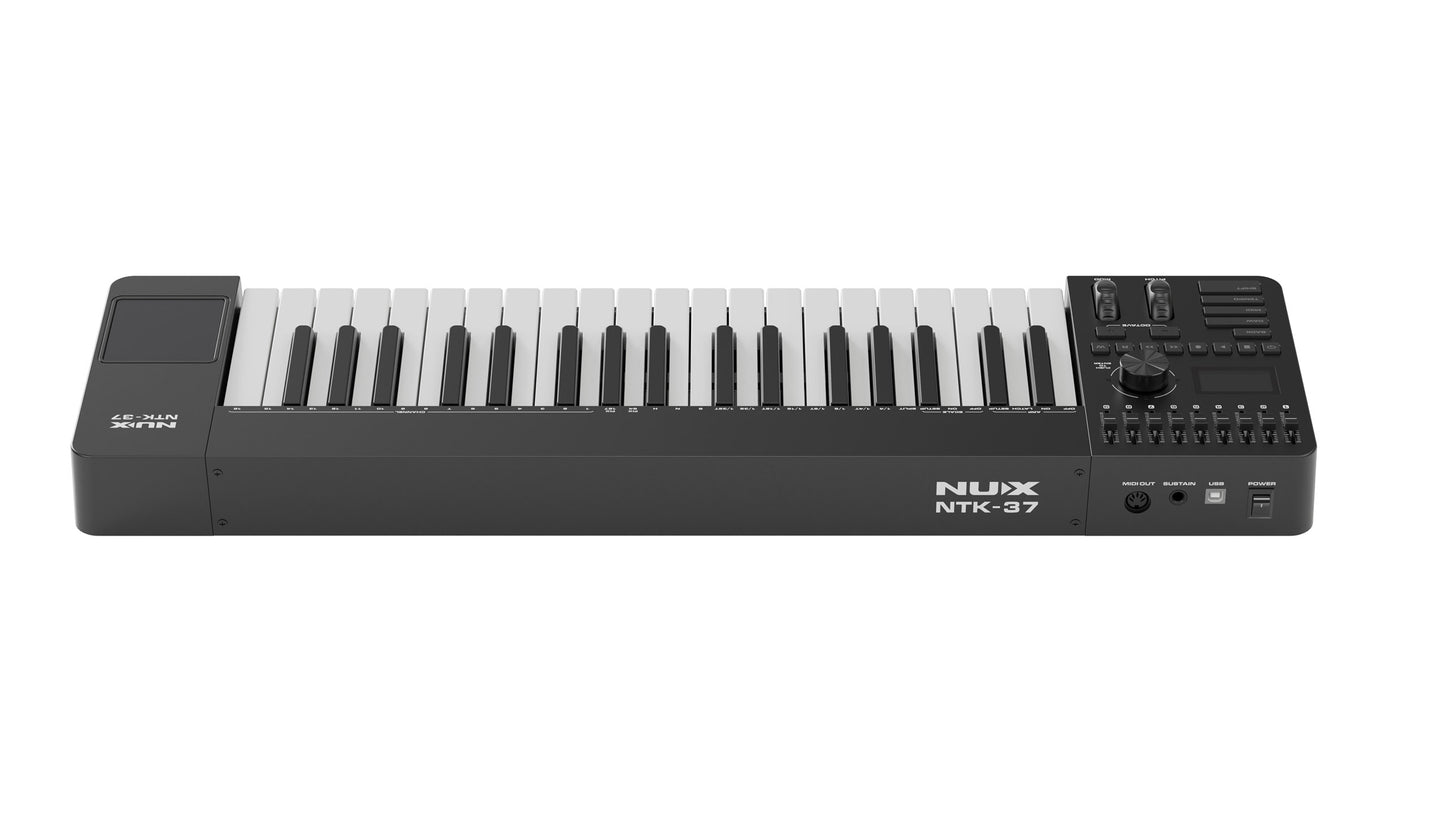 NUX NTK-37 37-Key MIDI Keyboard Controller, Black