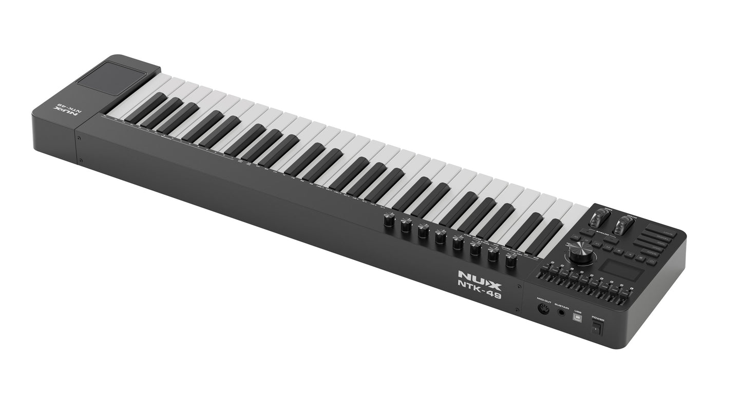 NUX NTK-49 49-Key MIDI Keyboard Controller, Black