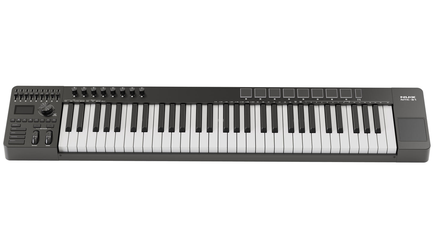NUX NTK-61 61-Key MIDI Keyboard Controller, Black