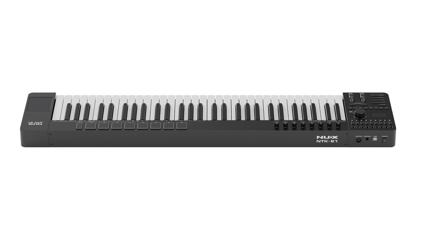 NUX NTK-61 61-Key MIDI Keyboard Controller, Black