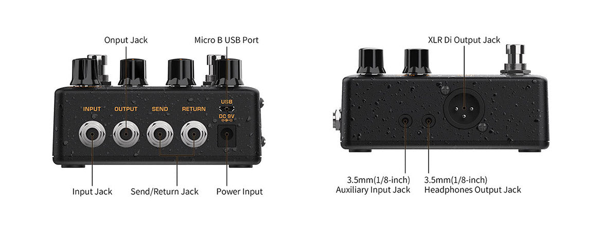 NuX Dual-Switch Acoustic Guitar Simulator OPTIMA-AIR