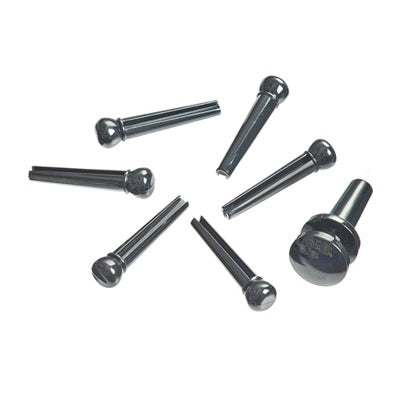 D'Addario PWPS9 Ebony Bridge Pin Set